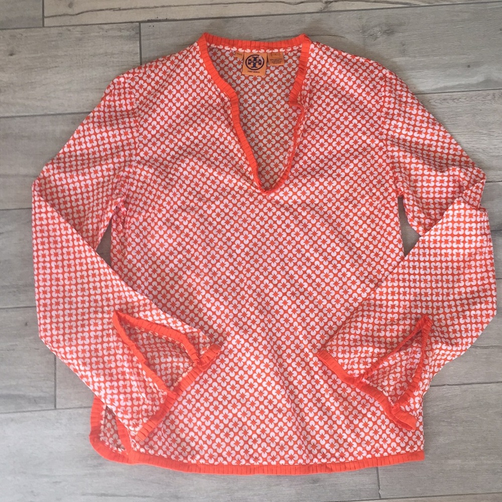 Tory Burch ruffle edge tunic